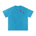 "How Many Sets?" Washed T - Blue/Gray/Cream