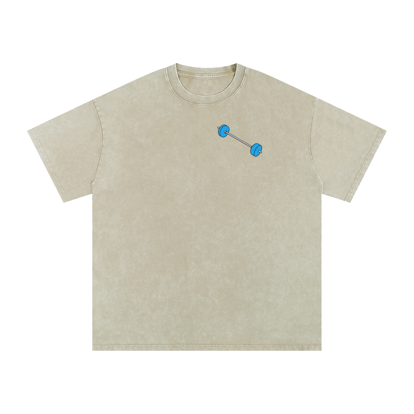 "How Many Sets?" Washed T - Black/Gray/Cream