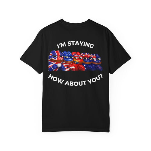 "I'm Staying" Anglosphere Emblem T - Black